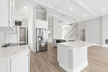 Kitchen and Island View - Luxury Canal Home